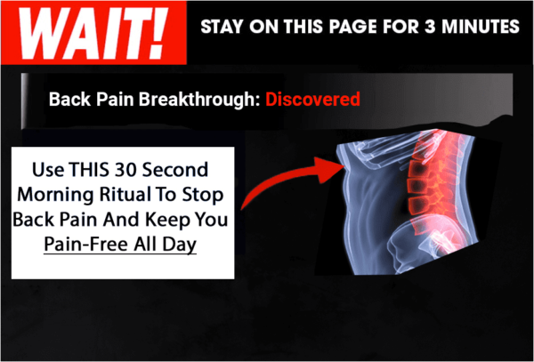 3 Back Pain Breakthrough