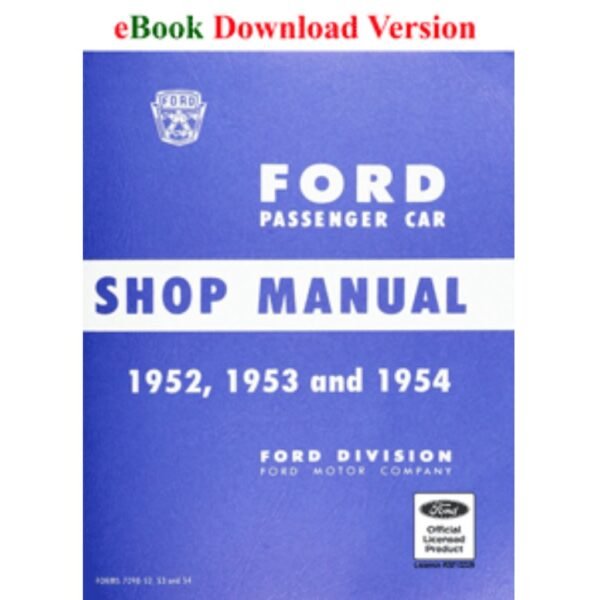 Ford Shop Manuals and Service Manuals